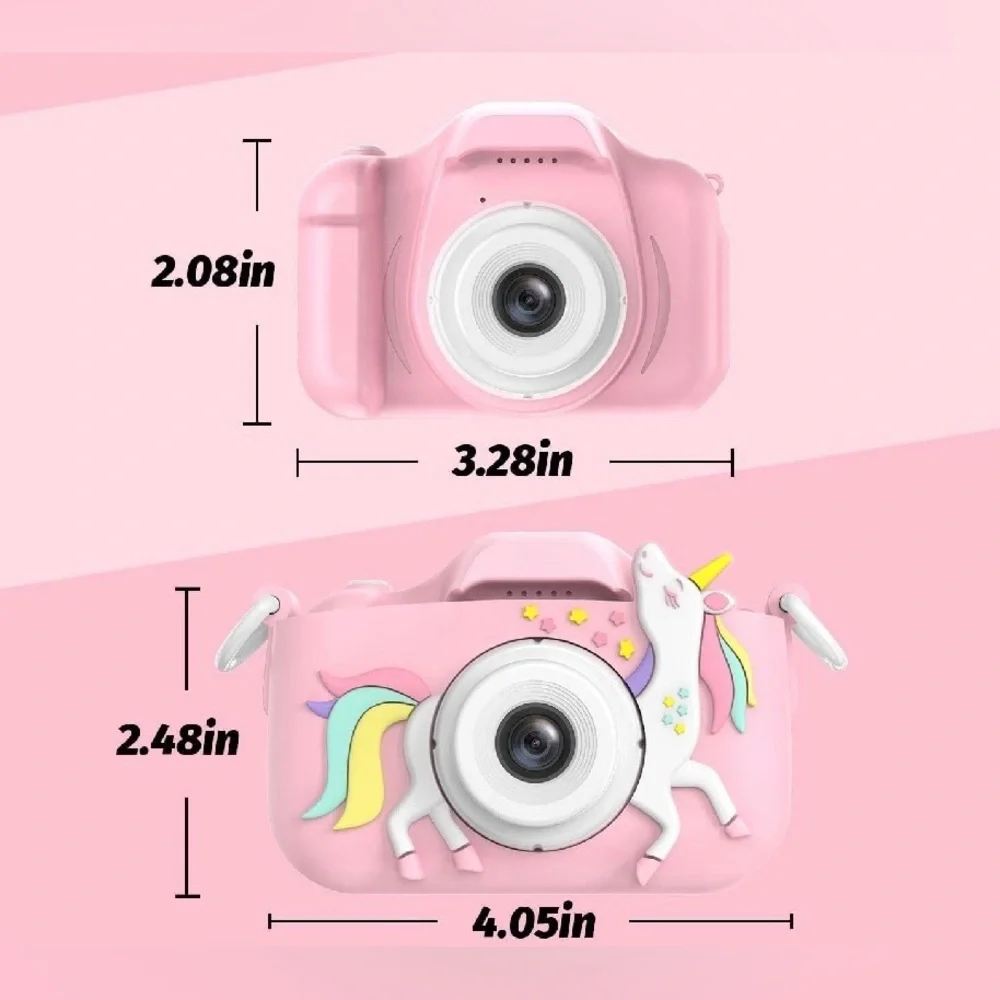 Pink Unicorn Digital Camera w/ Unicorn Design - Video Capability - Compact- NIB - Picture 2 of 4
